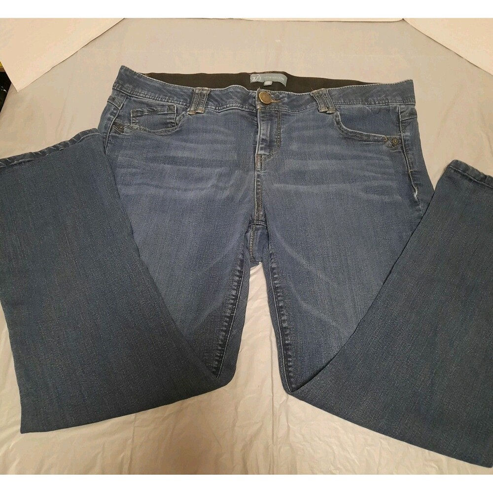Wit & Wisdom Women's 18W Jeans Stretch Denim 27.5" Inseam Comfort Waist